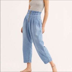 Free People mover and shaker high waisted denim